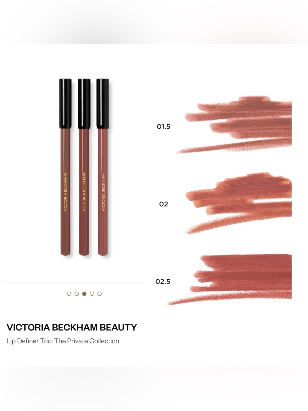 Victoria Beckham Beauty Lip Definer Trio: The Private Collection - Picture 2 of 15